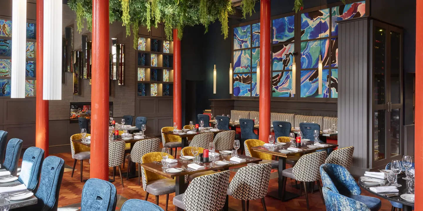 Fancy restaurant with stylist decor