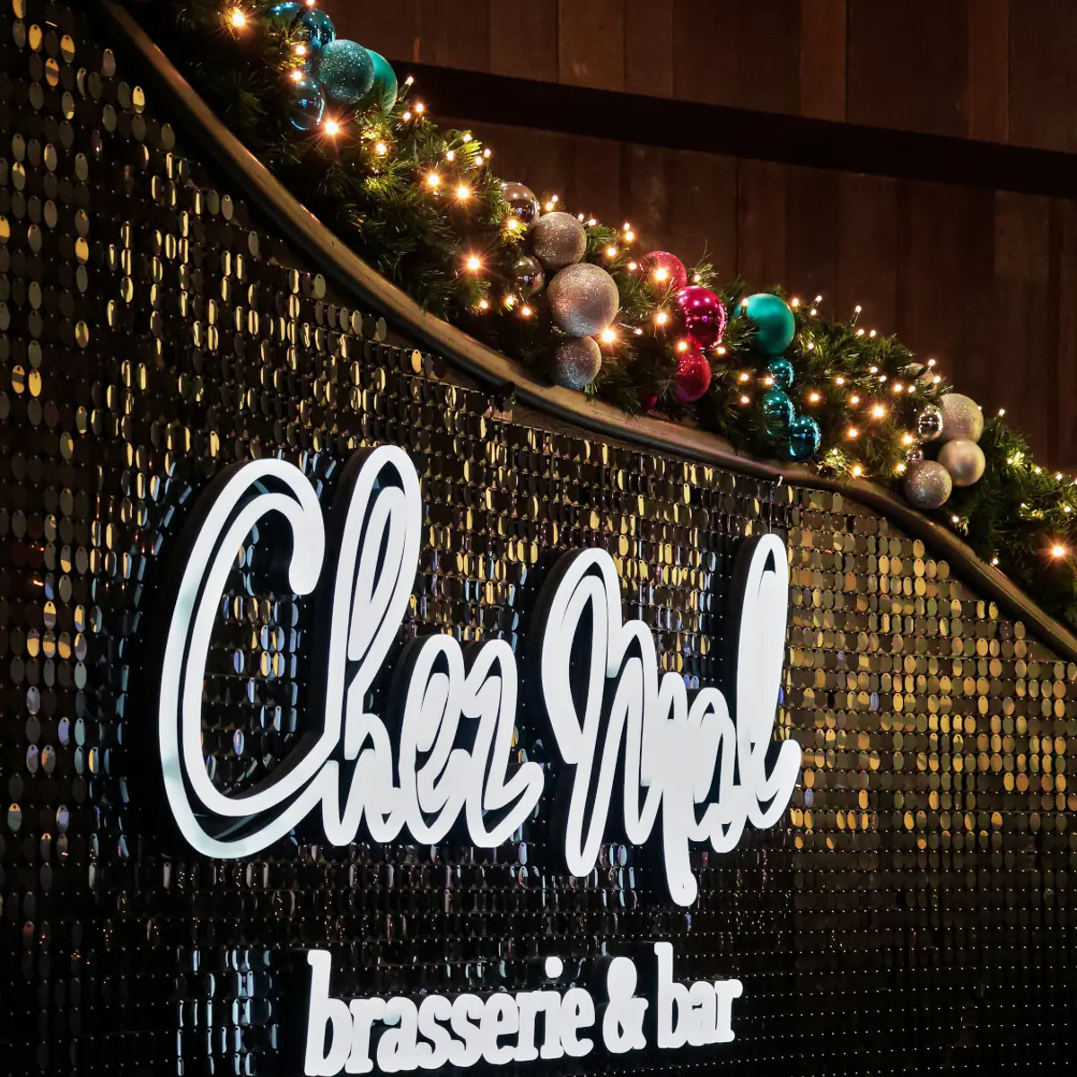 Christmas decoration at Chez Mal