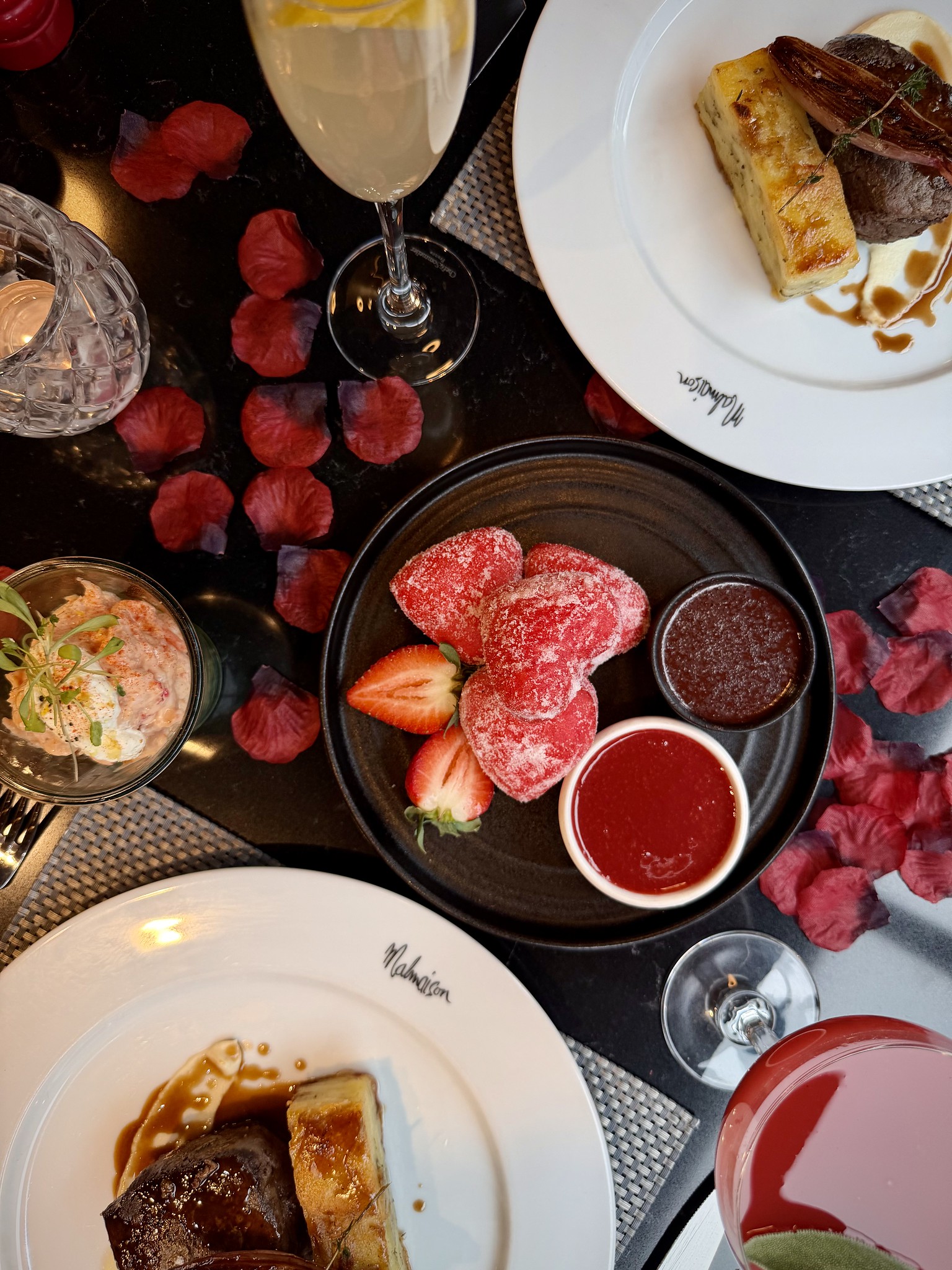 Delicious valentines day dining