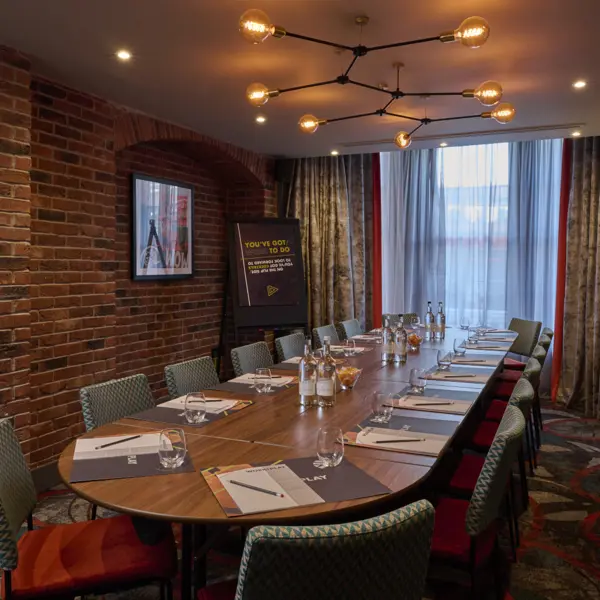 A stylish meeting room set up at Malmaison Reading